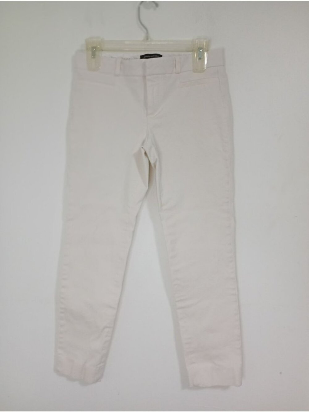 Banana Republic Womens Beige Slim Fit Ankle Pants Size 4 Viscose Blend